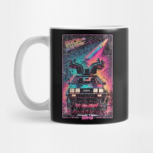 Back to the Future Distressed Damaged DeLorean Mug